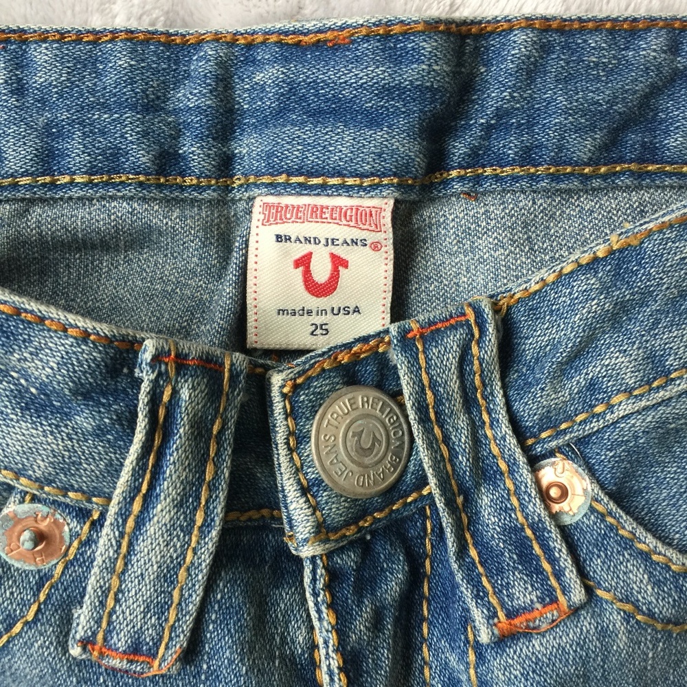 Y2K Vtg TRUE RELIGION Flare Low Rise Bobby Rainbow Cowgirl Jean NWT Retail $275 - Picture 5 of 15